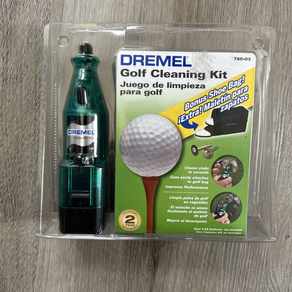 Dremel Golf Cleaning Kit Minimite Tool Club Cleaner w/ Case Model 760-03 New